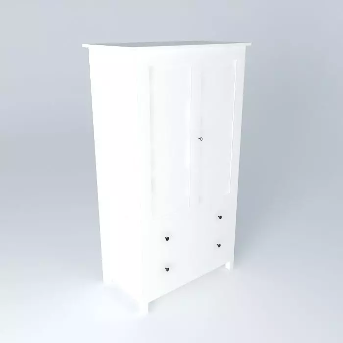 HEMNES wardrobe Free 3D model