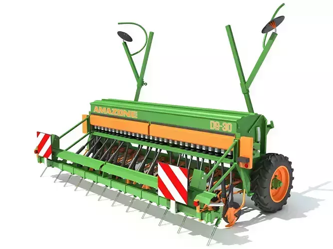 Amazone Seed Drill 3D model
