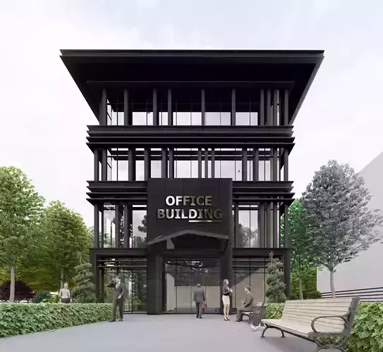 Lumion 9 Office Facede Design 2