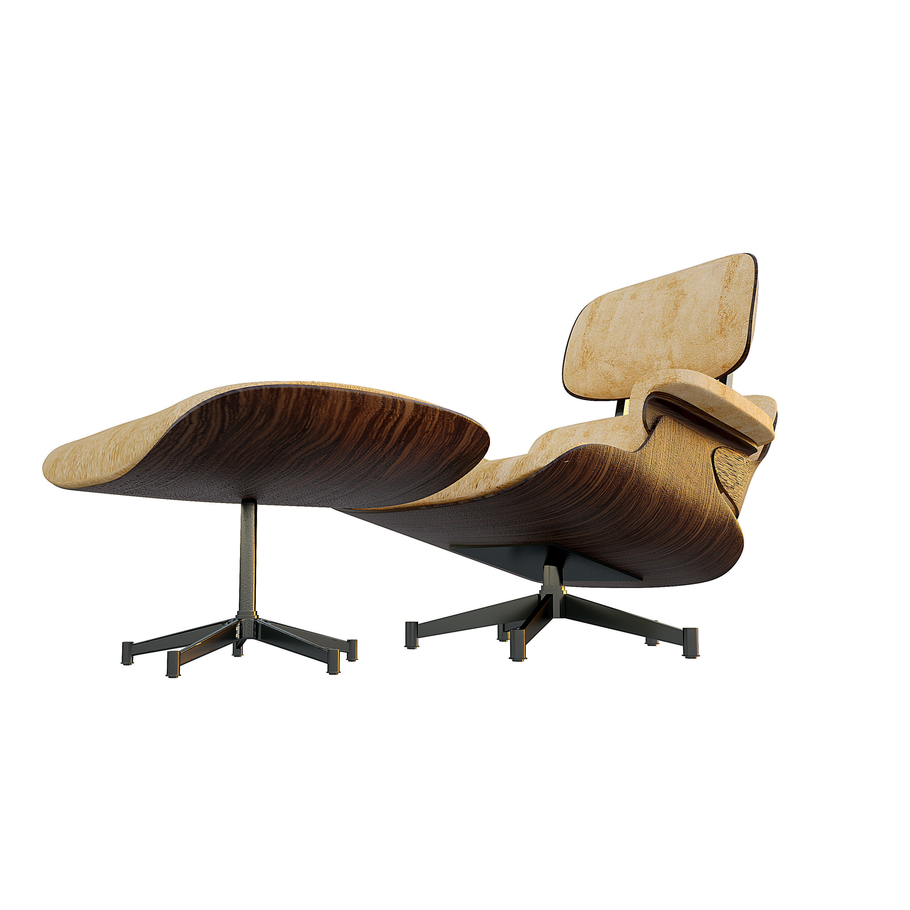 3D model Eames Lounge Chair 3D model VR / AR / low-poly | CGTrader