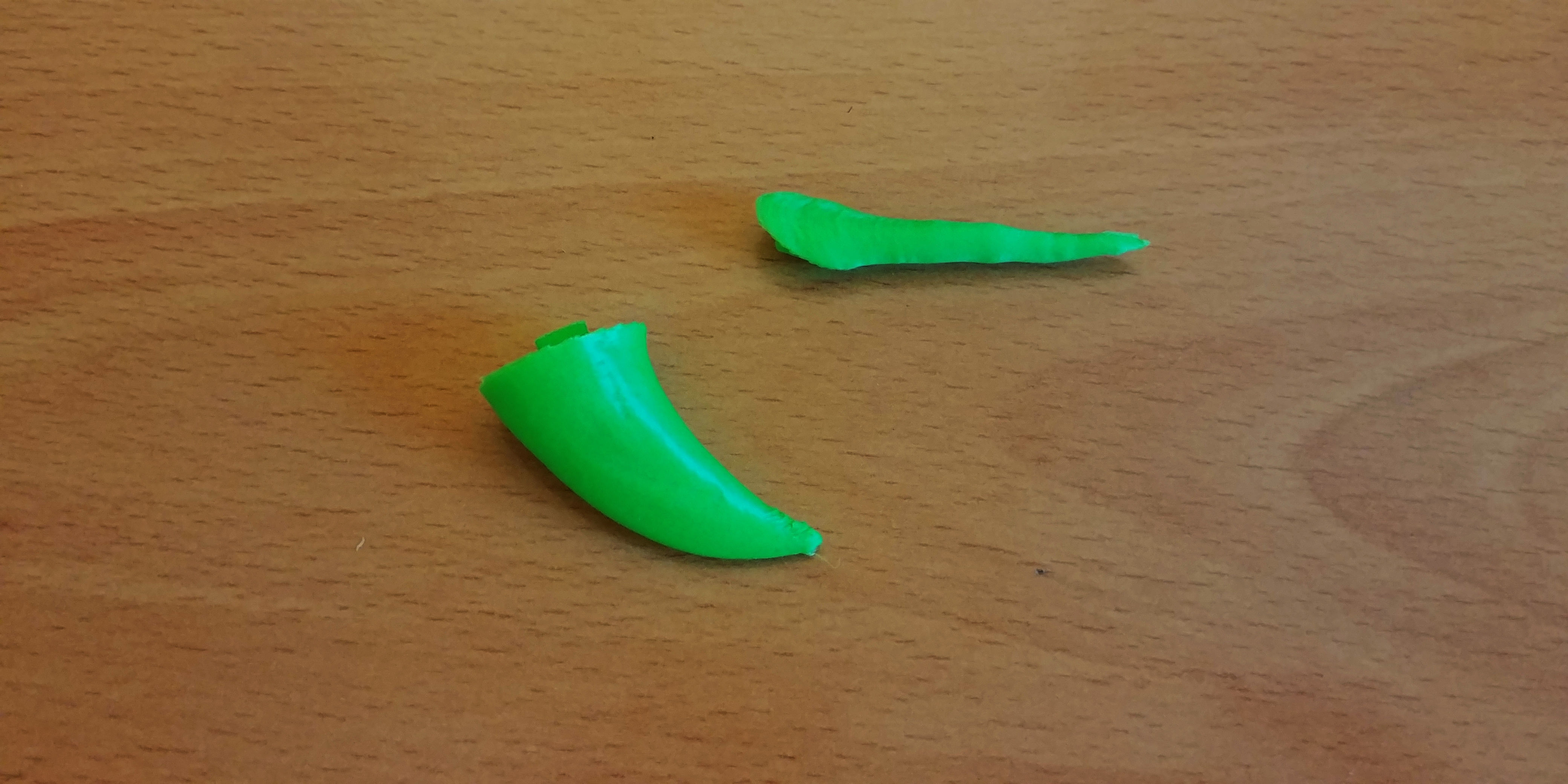 Rhinoceros plastic toy on wooden table 3D print model_8