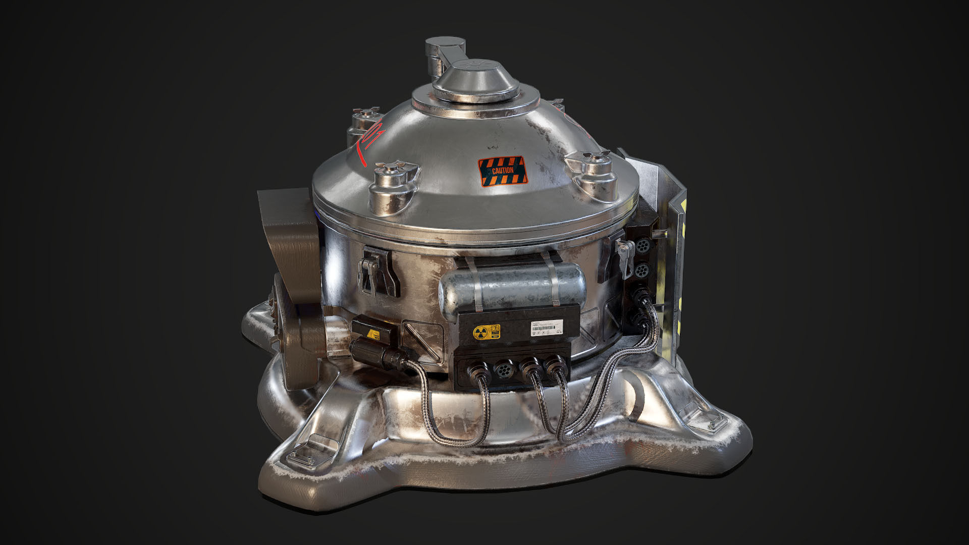 Nuclear Generator Low-poly 3D model_3