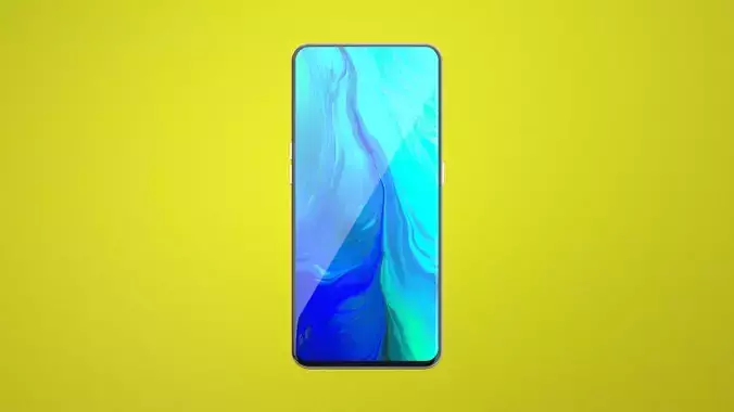 OPPO Reno 2 C4D modeling rendering 3D model