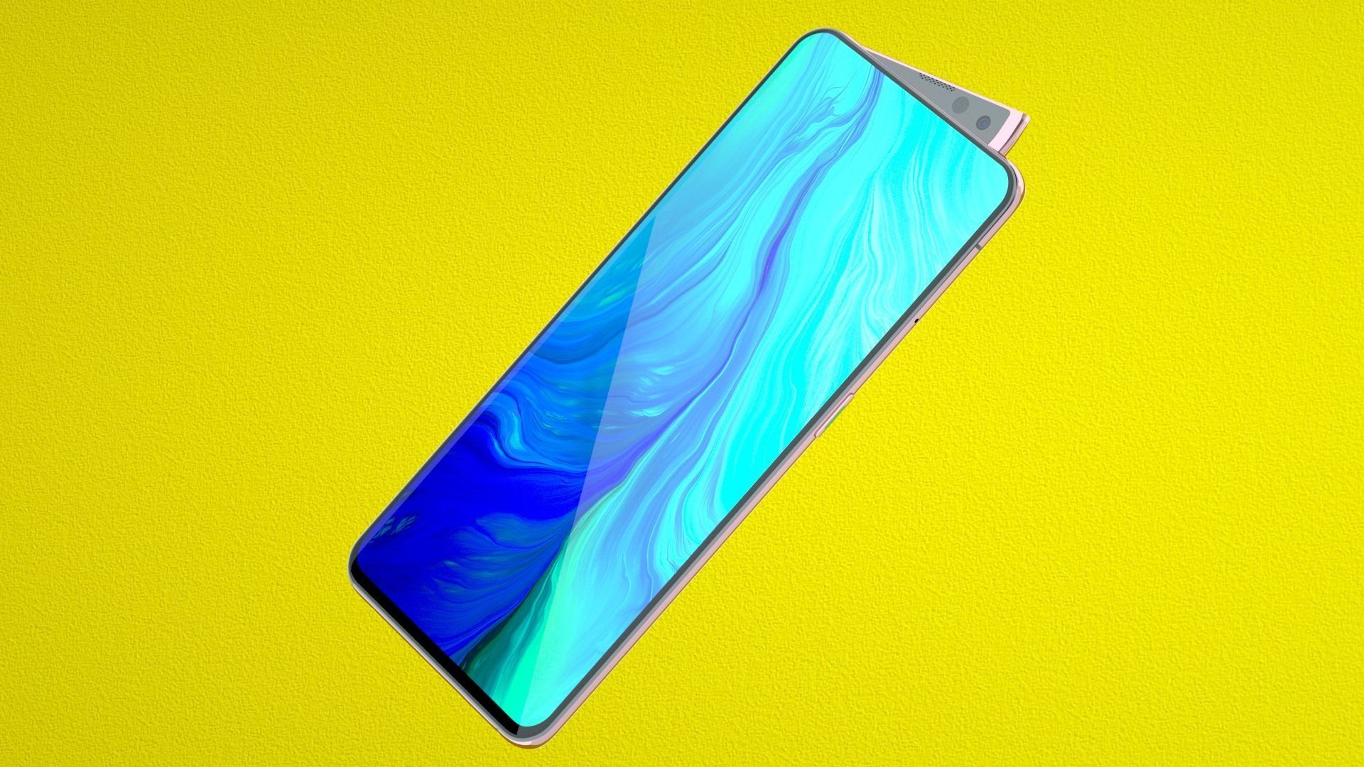 OPPO Reno 2 C4D modeling rendering 3D model_2