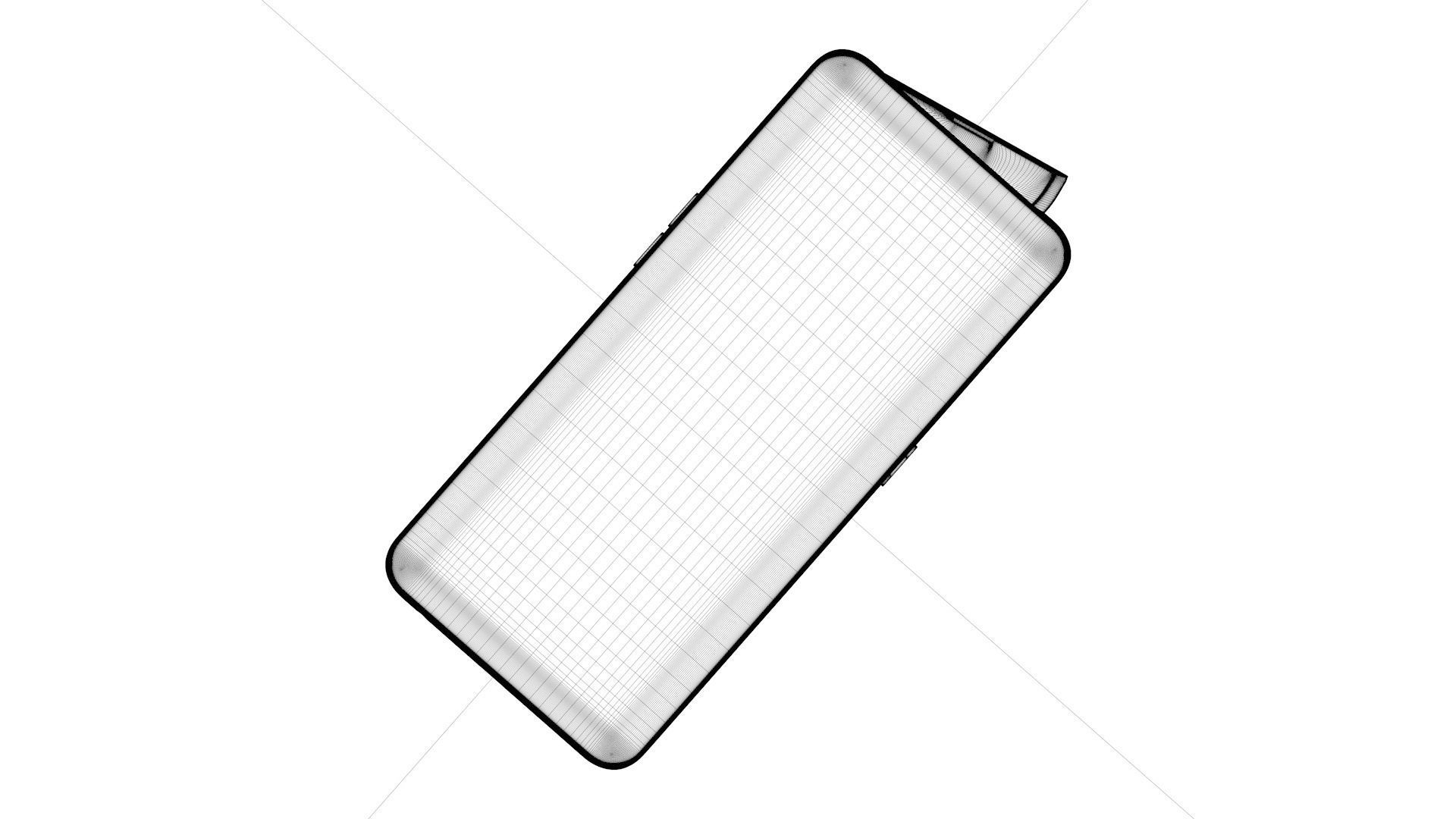 OPPO Reno 2 C4D modeling rendering 3D model_5