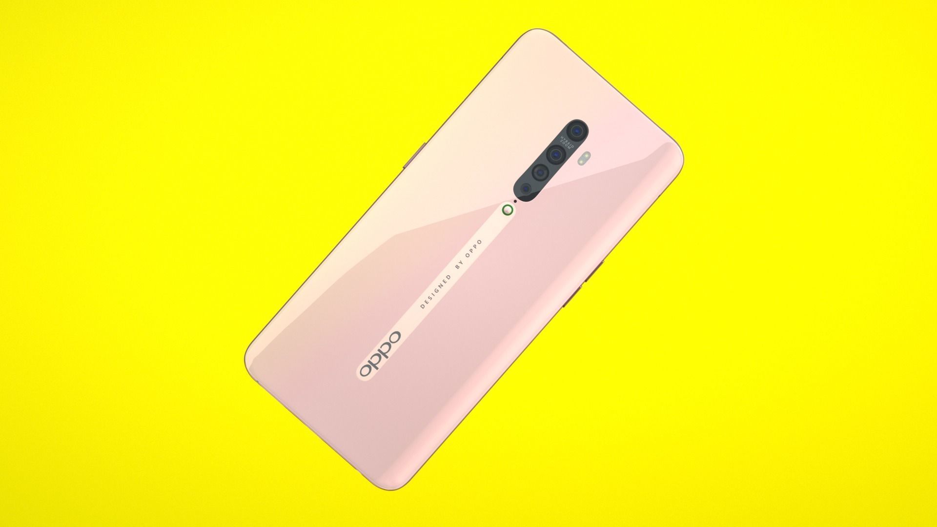 OPPO Reno 2 C4D modeling rendering 3D model_1
