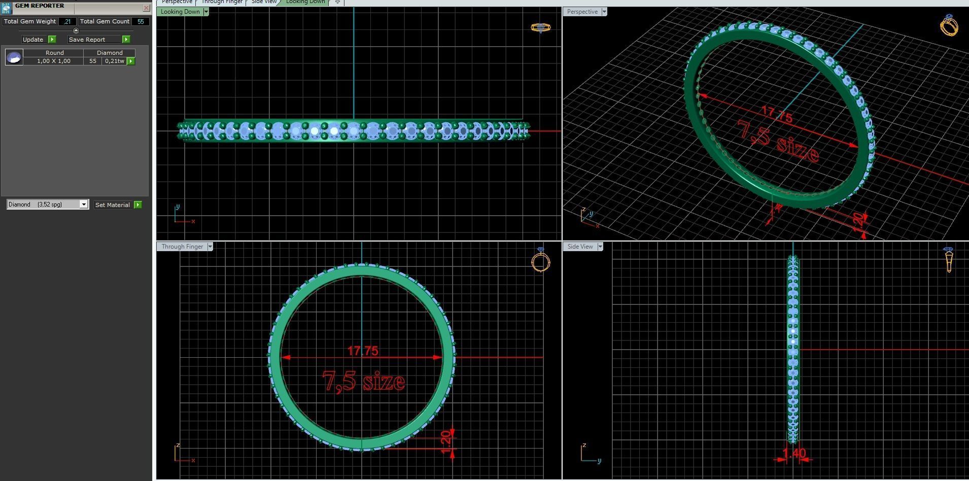 diamond rings  3D Model Collection_36