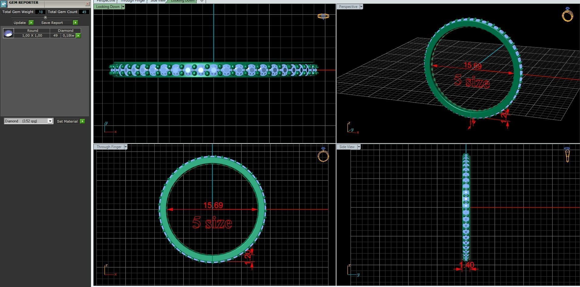 diamond rings  3D Model Collection_28
