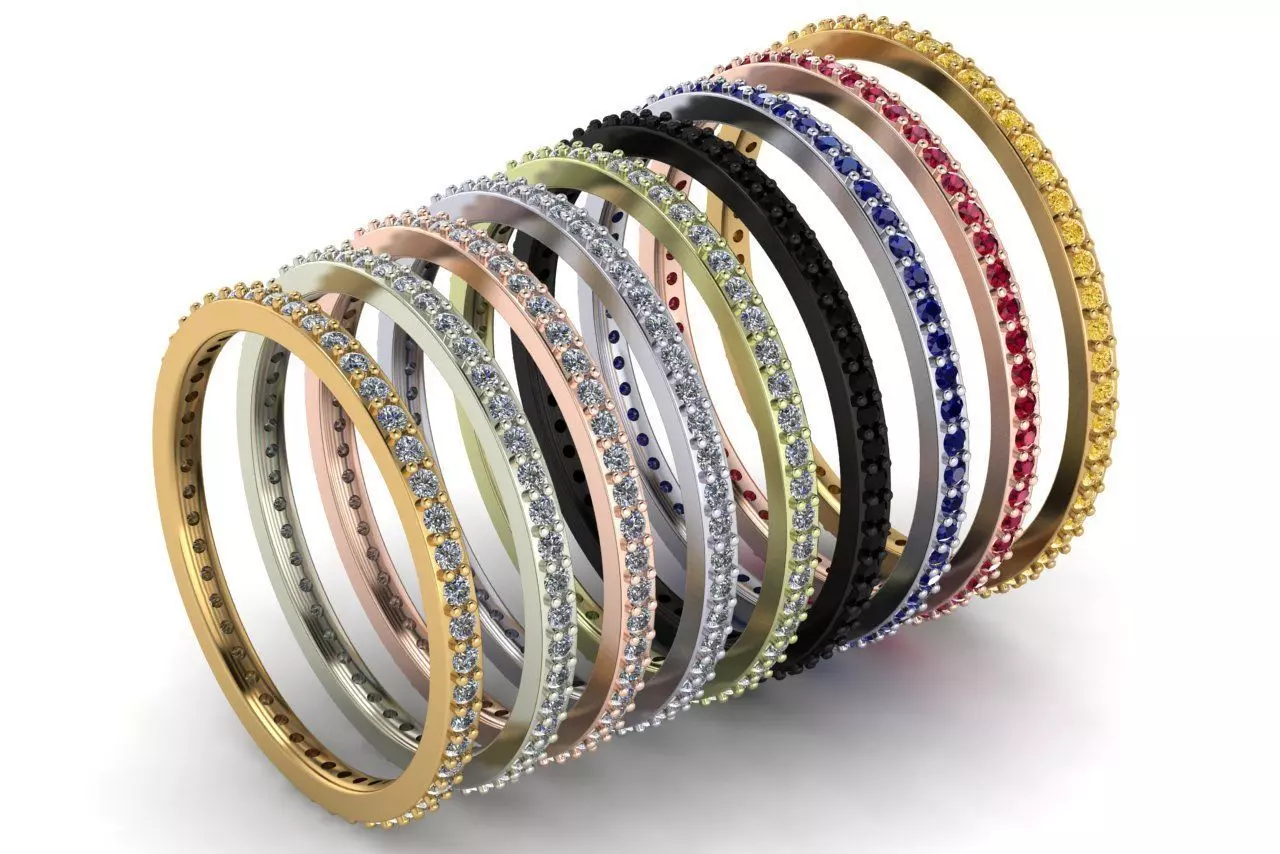 diamond rings  3D Model Collection_0