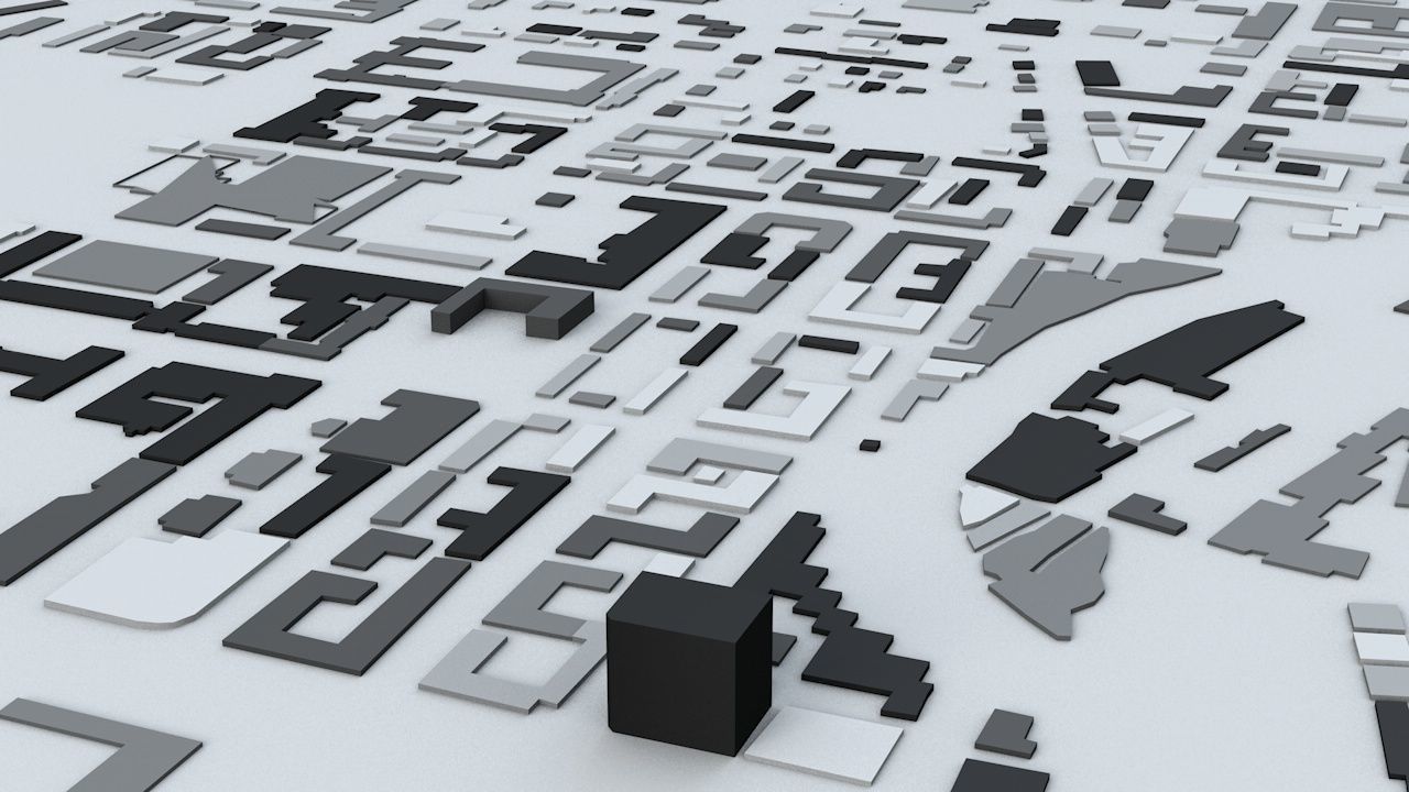 Harbin Streets and Buildings 3D model_7