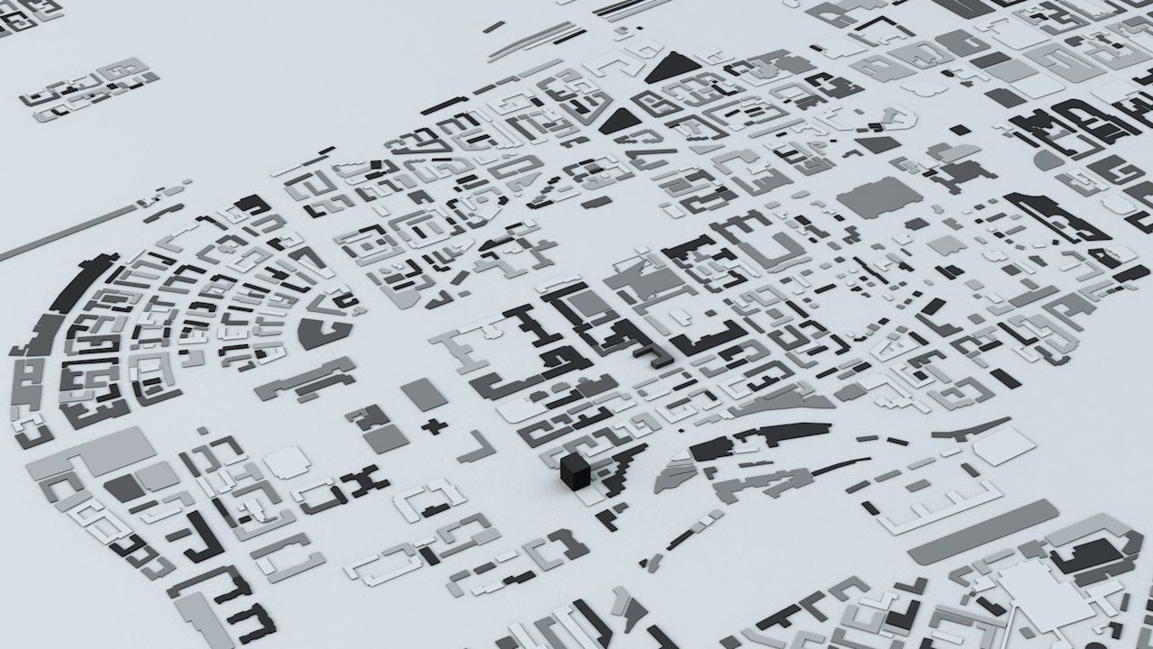 Harbin Streets and Buildings 3D model_3