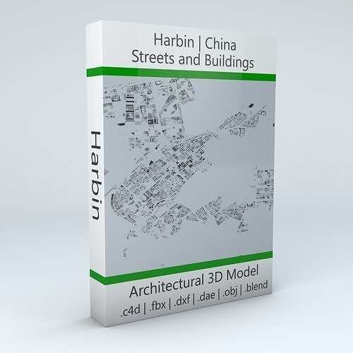 Harbin Streets and Buildings 3D model