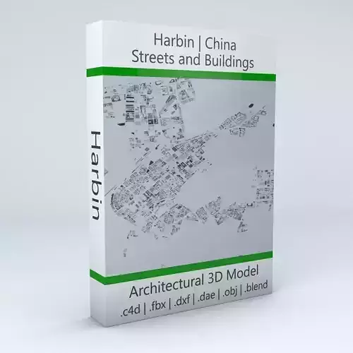 Harbin Streets and Buildings 3D model