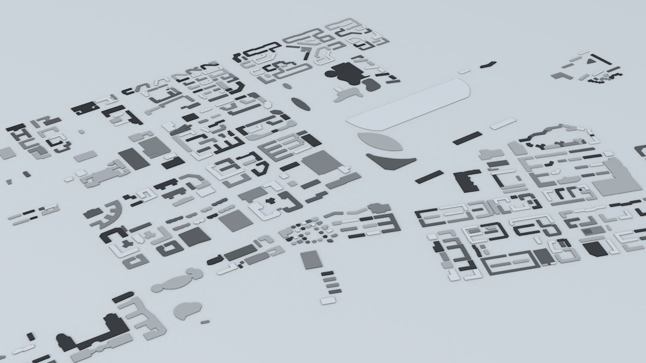 Harbin Streets and Buildings 3D model_4