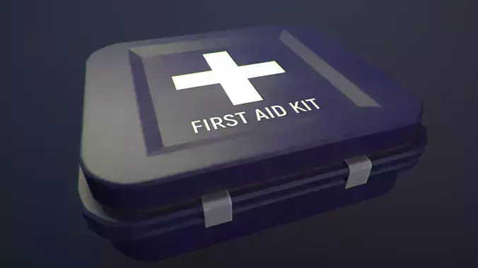 Military First Aid Kit Free low-poly 3D model