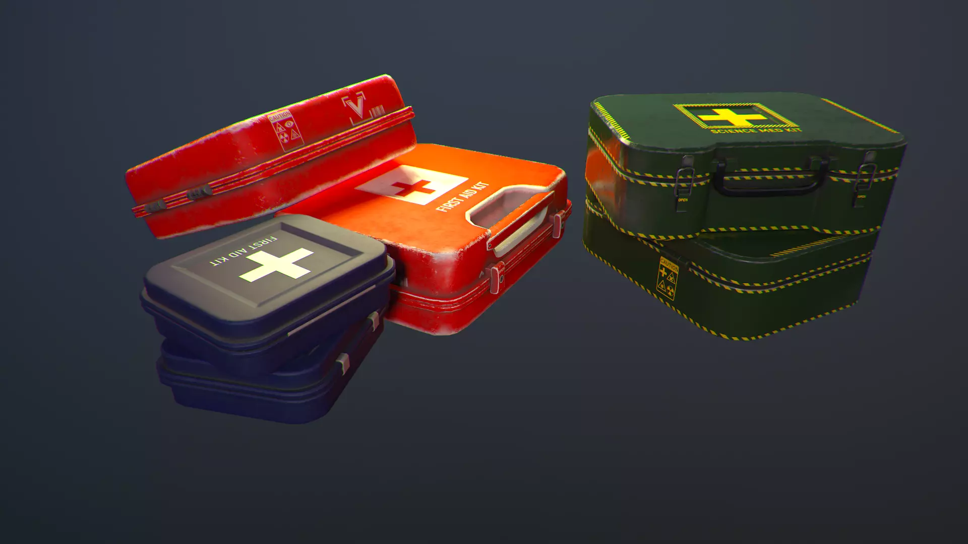 Aid Kits 3D Model Collection_0
