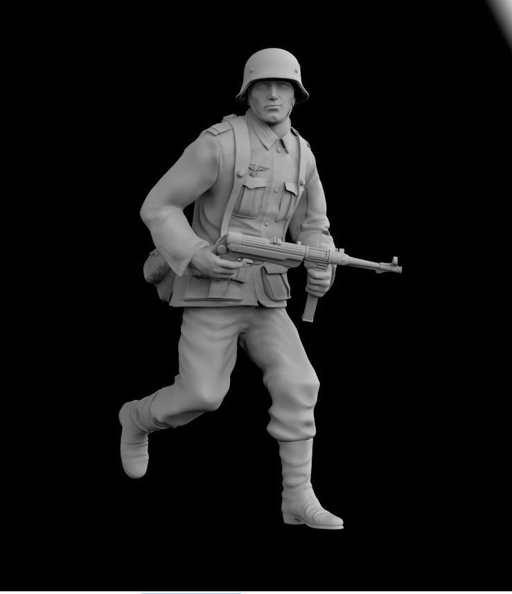 German soldier 3D print model_2