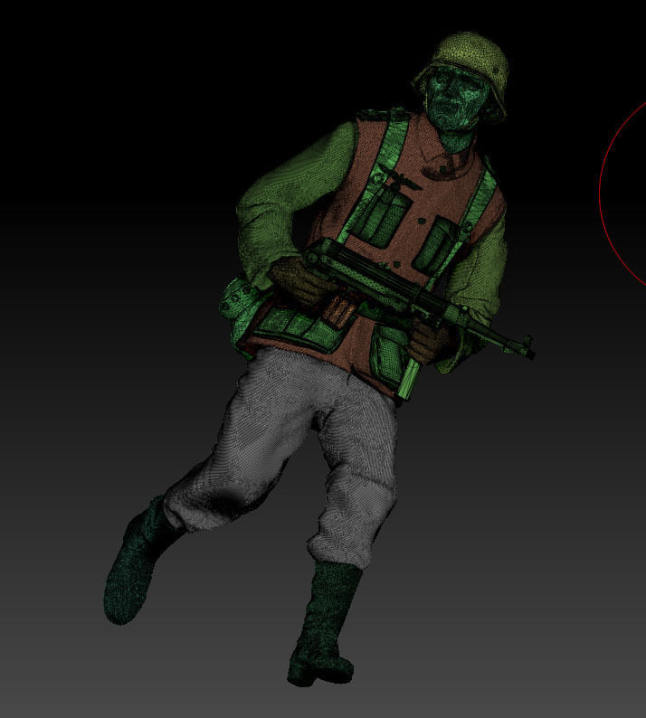 German soldier 3D print model_3