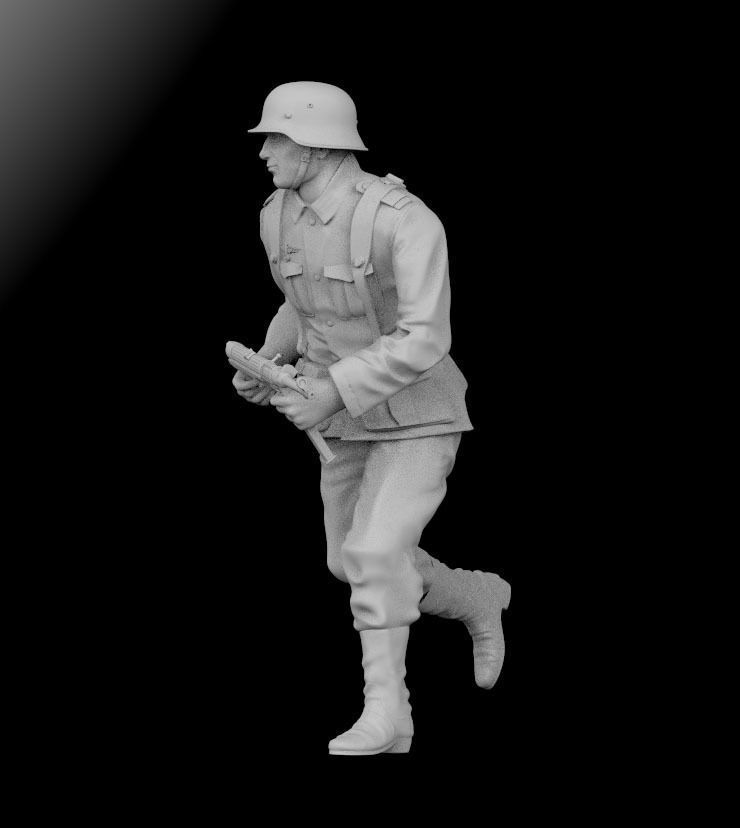 German soldier 3D print model_4