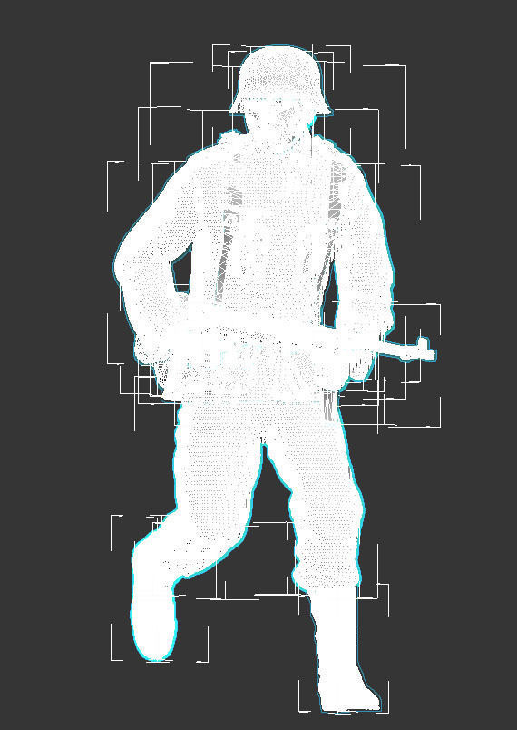 German soldier 3D print model_6