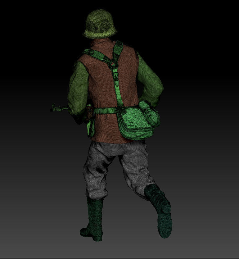 German soldier 3D print model_7