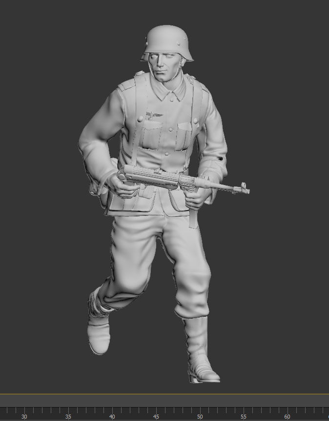 German soldier 3D print model_5