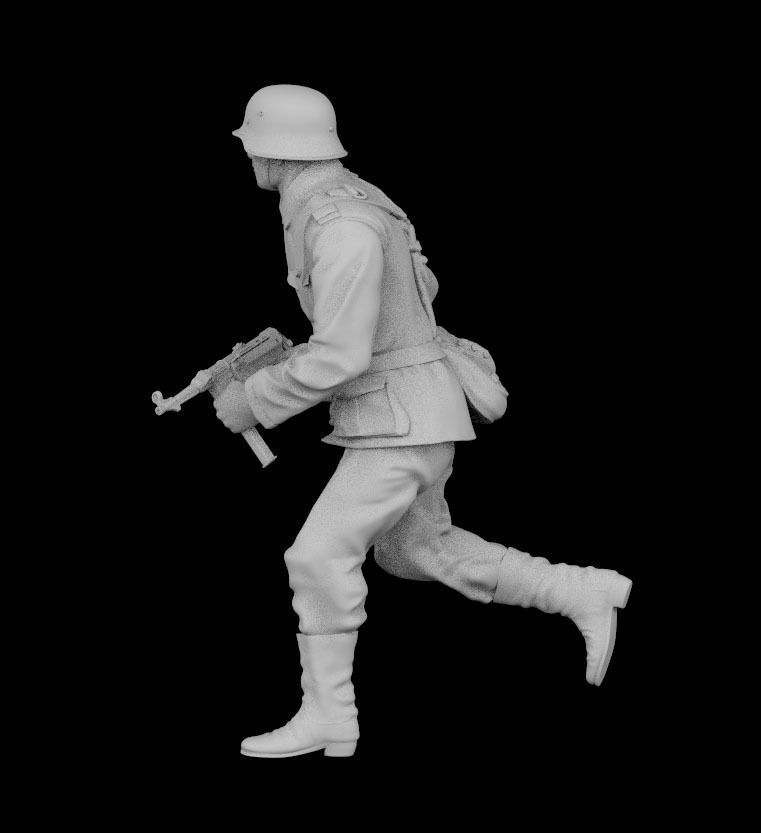 German soldier 3D print model_1