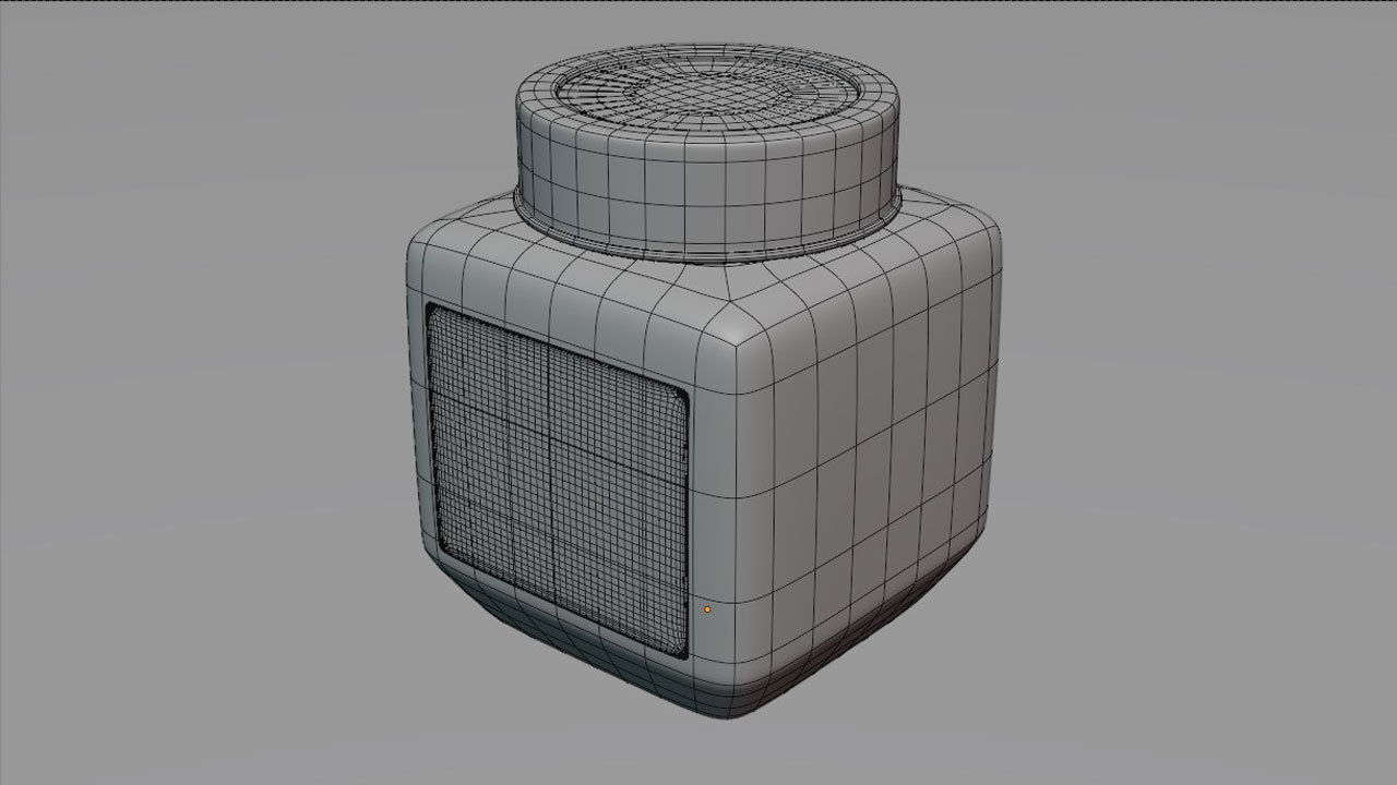 Glass Jar with Ghee Free low-poly 3D model_3