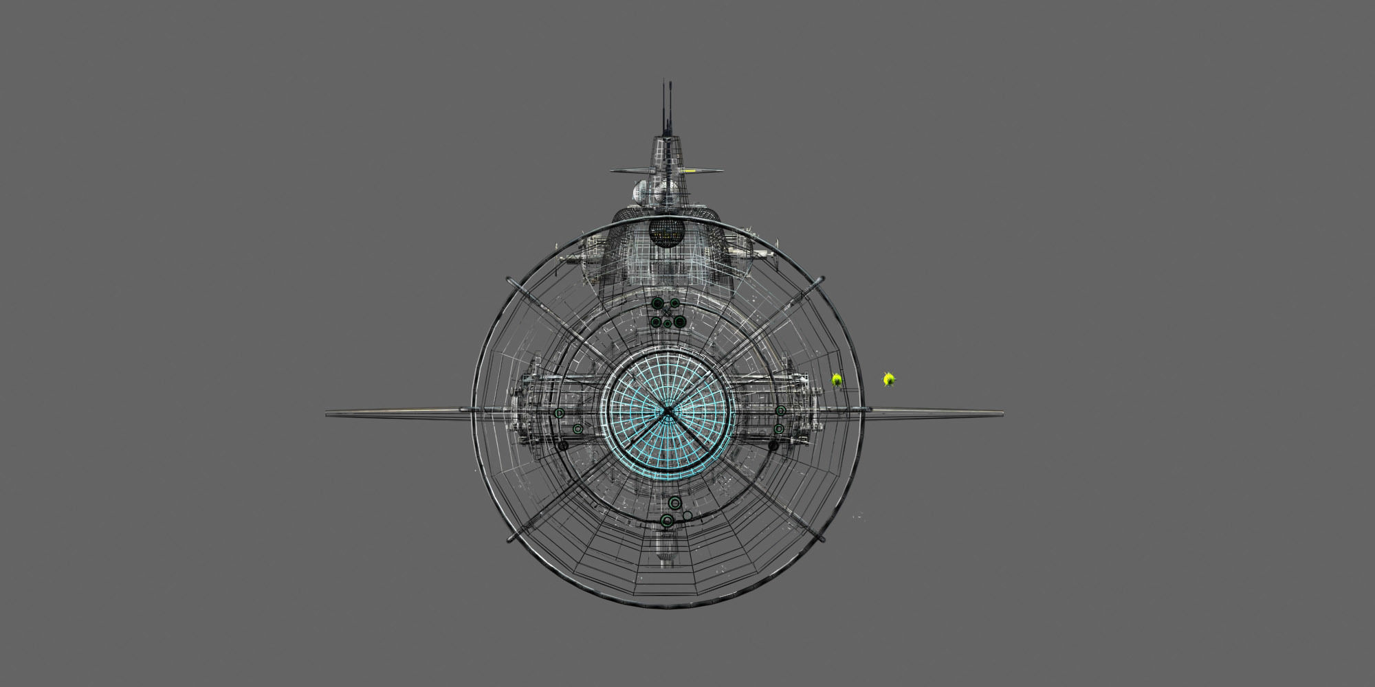 Fantasy Jetsub 3D model_2