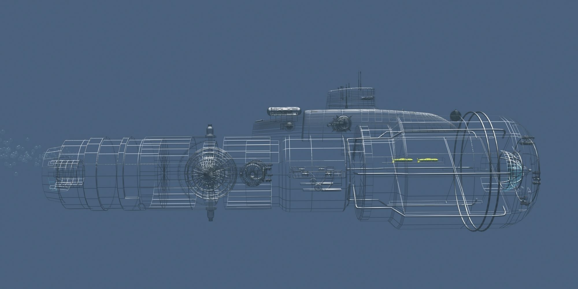 Fantasy Jetsub 3D model_14