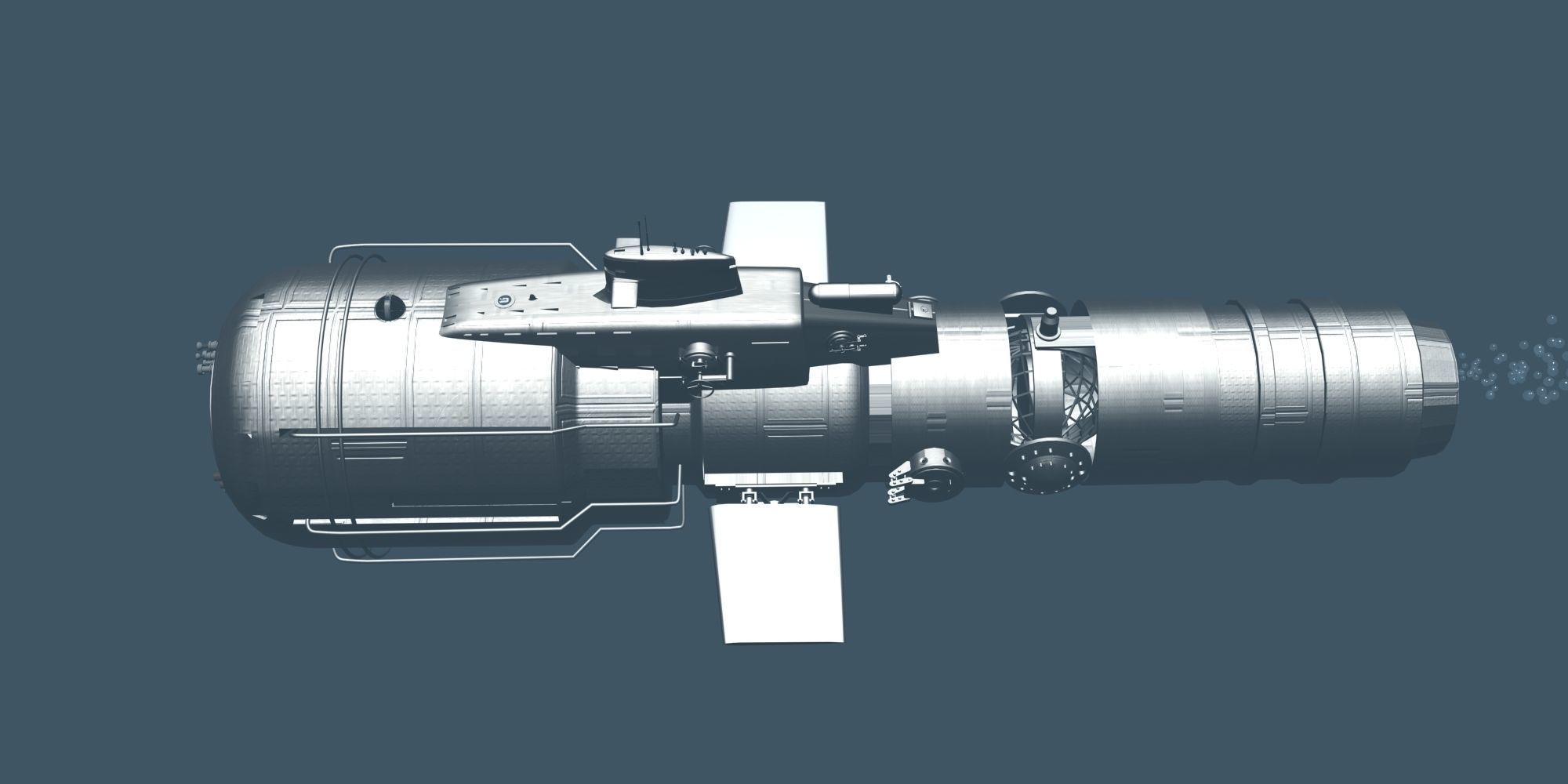 Fantasy Jetsub 3D model_12