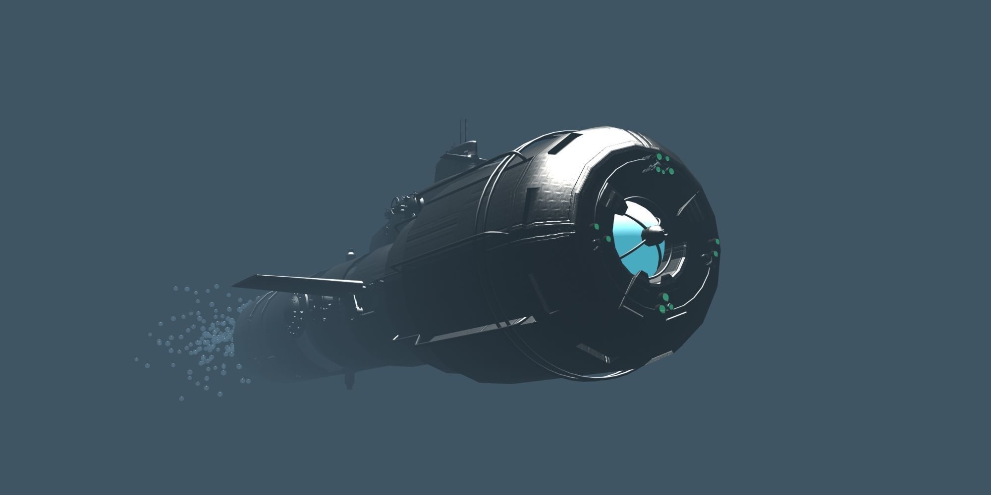 Fantasy Jetsub 3D model_21