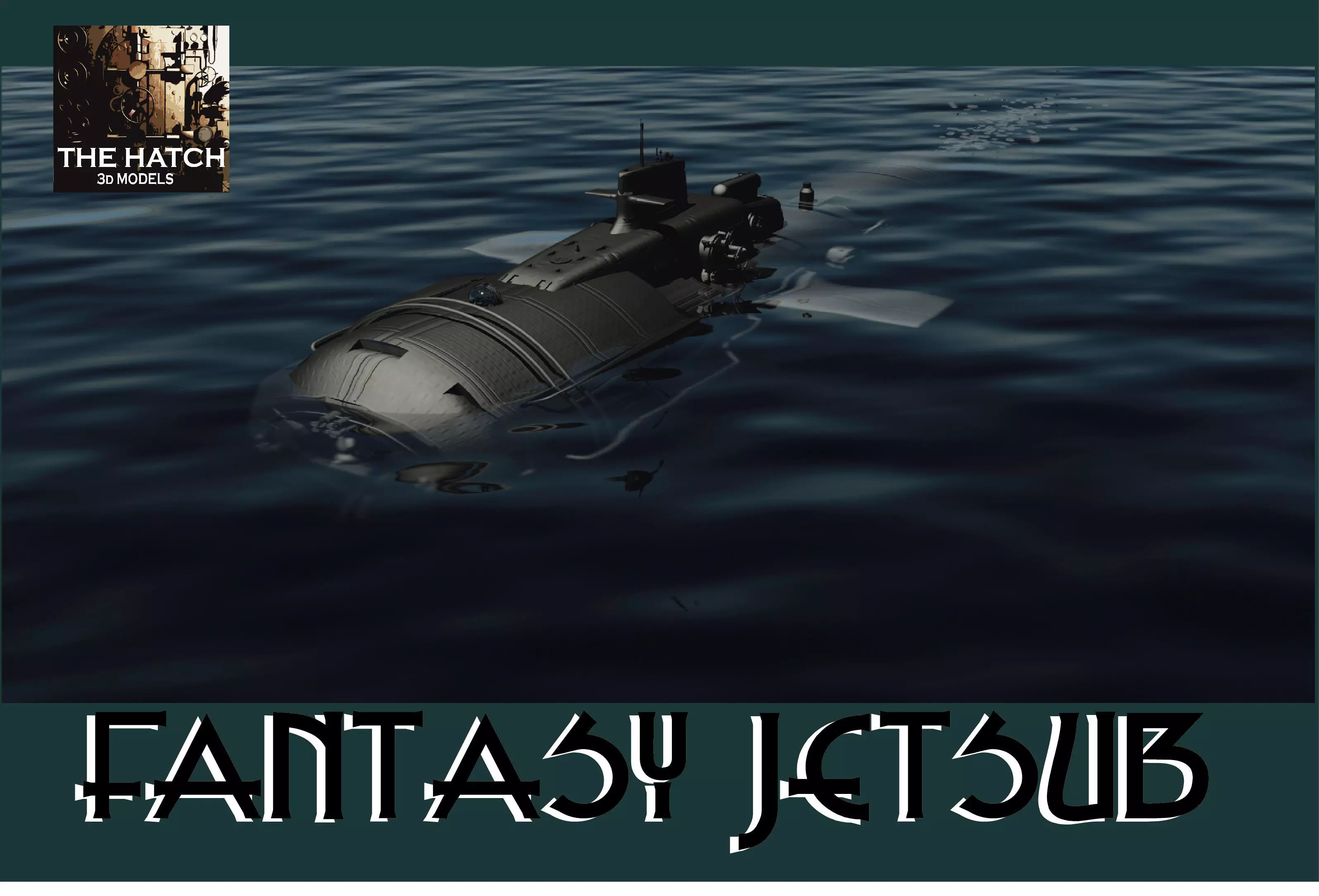 Fantasy Jetsub 3D model_0