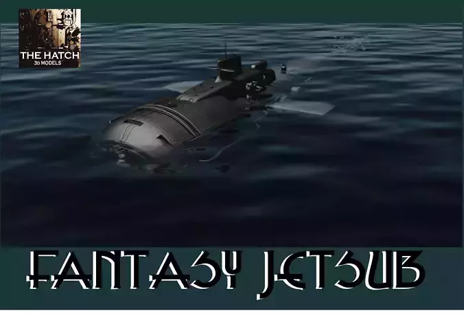 Fantasy Jetsub 3D model
