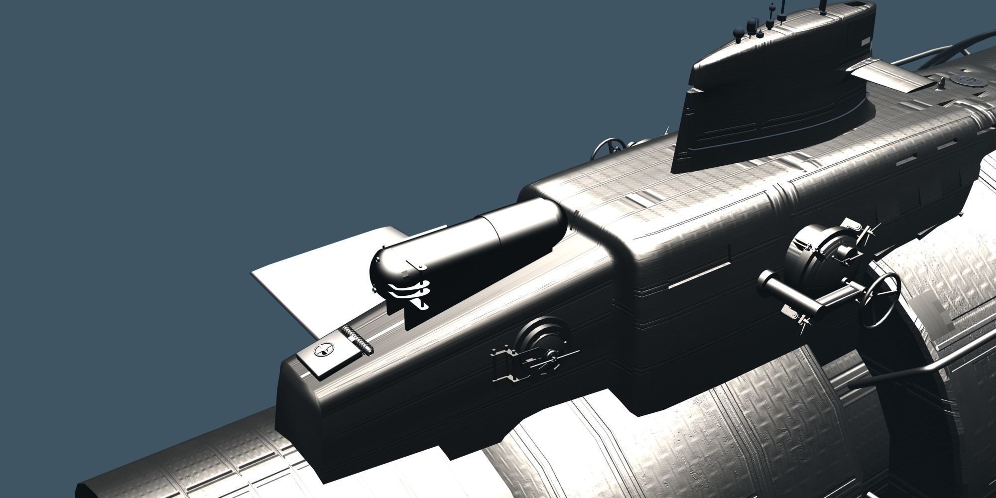 Fantasy Jetsub 3D model_19