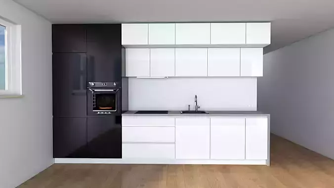 kitchen with cabinets and appliances