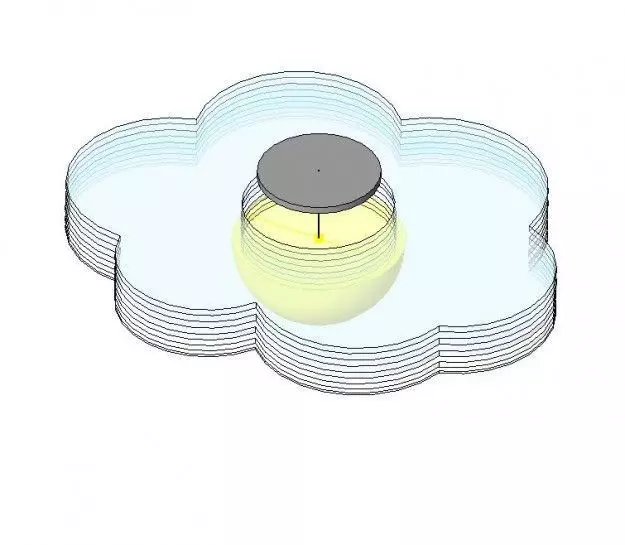 Cloud Light Fixture Free 3D model_0