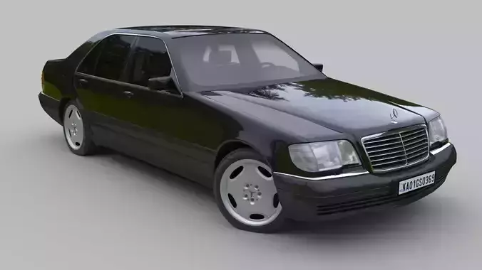 Mercedes Benz S Class W140 - S600 3D model