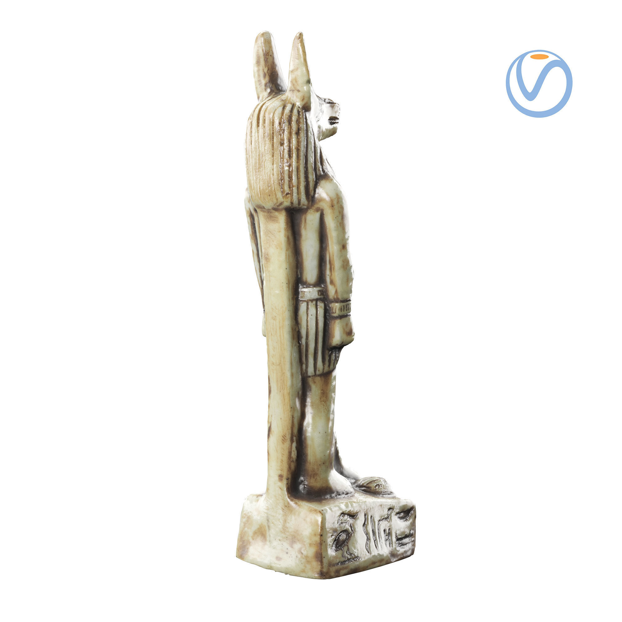 statuette 01 Anubis  3D model_13