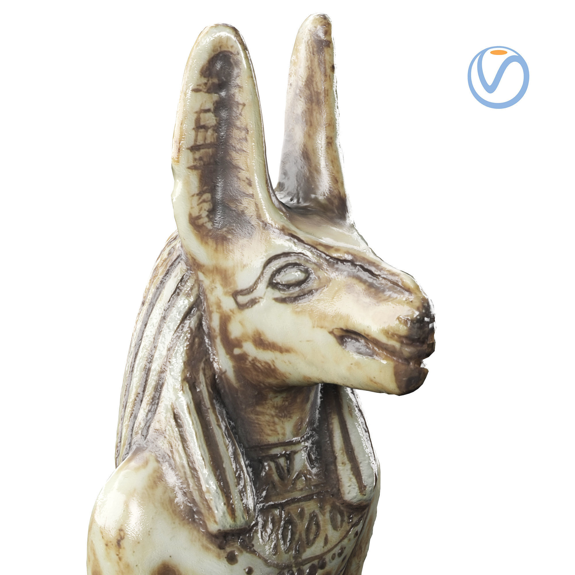 statuette 01 Anubis  3D model_17