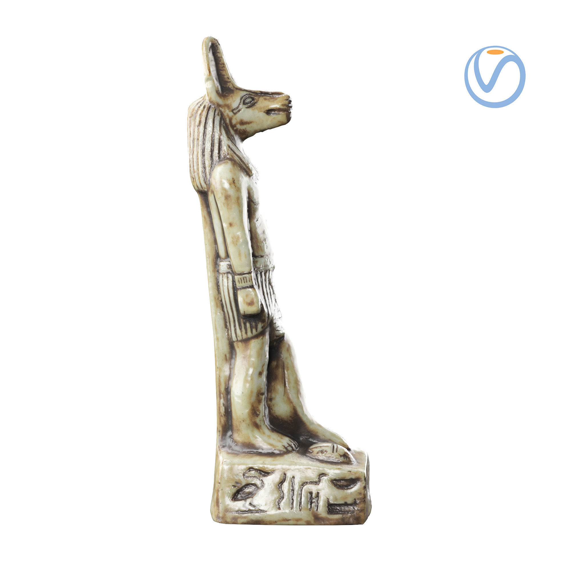 statuette 01 Anubis  3D model_12