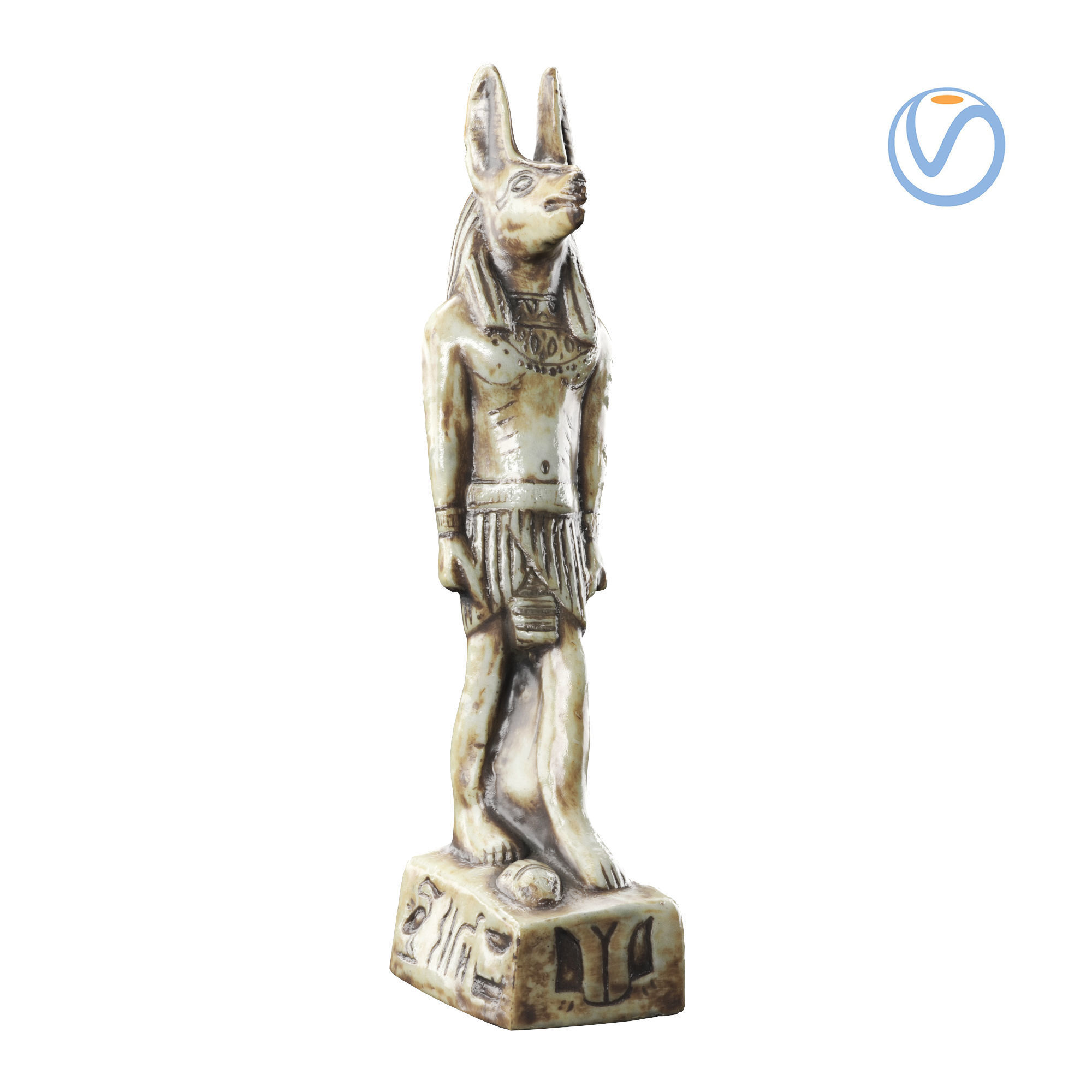 statuette 01 Anubis  3D model_11