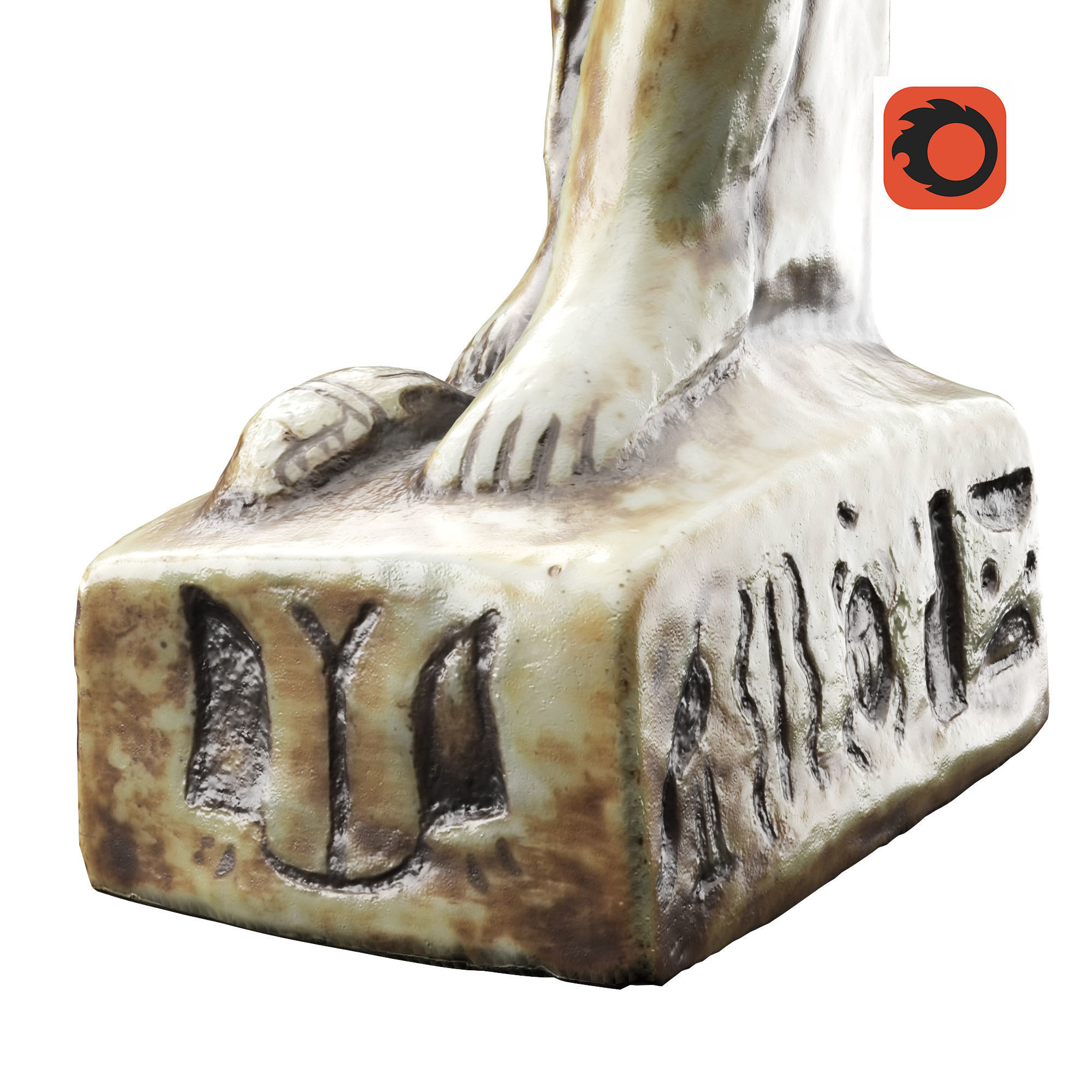 statuette 01 Anubis  3D model_9