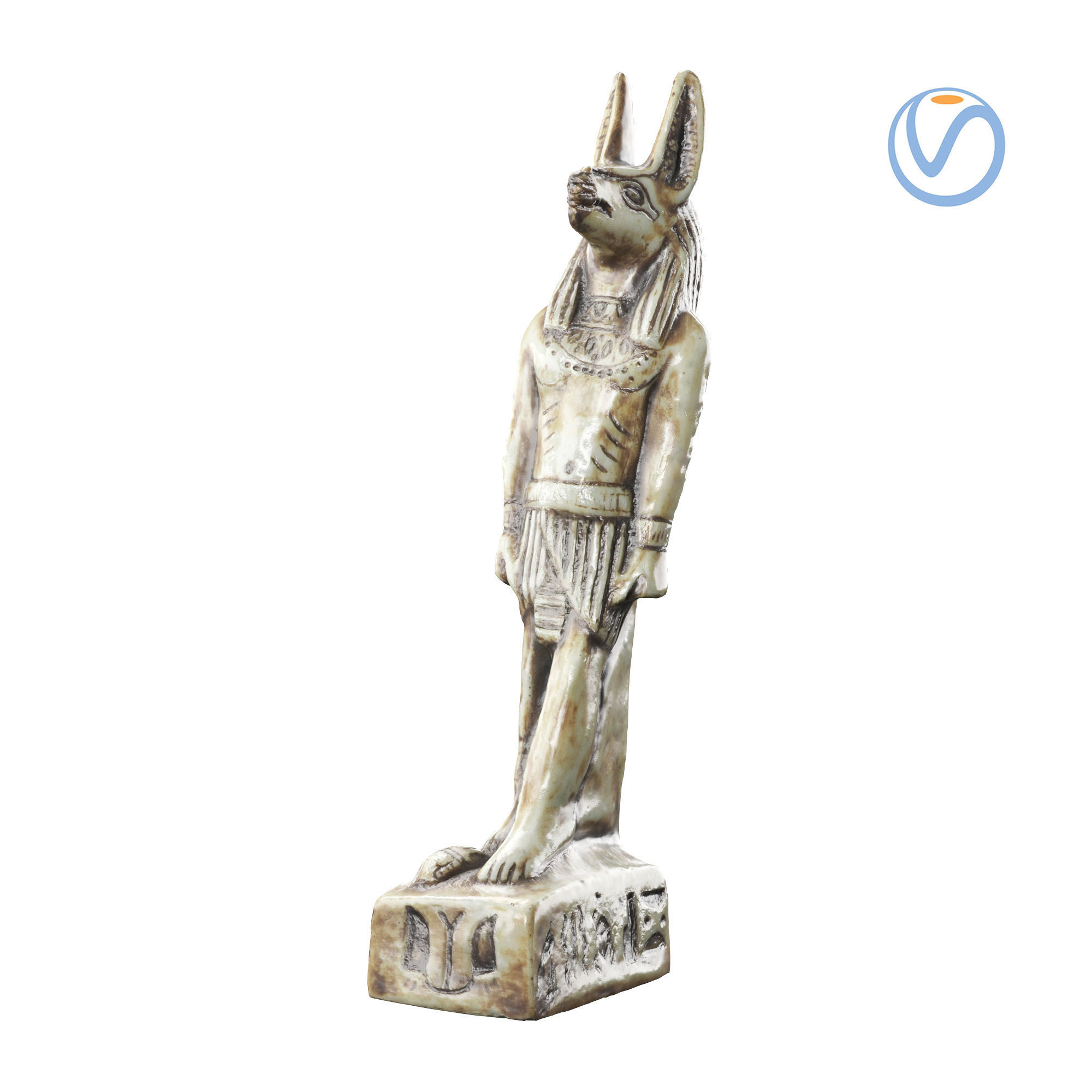 statuette 01 Anubis  3D model_16