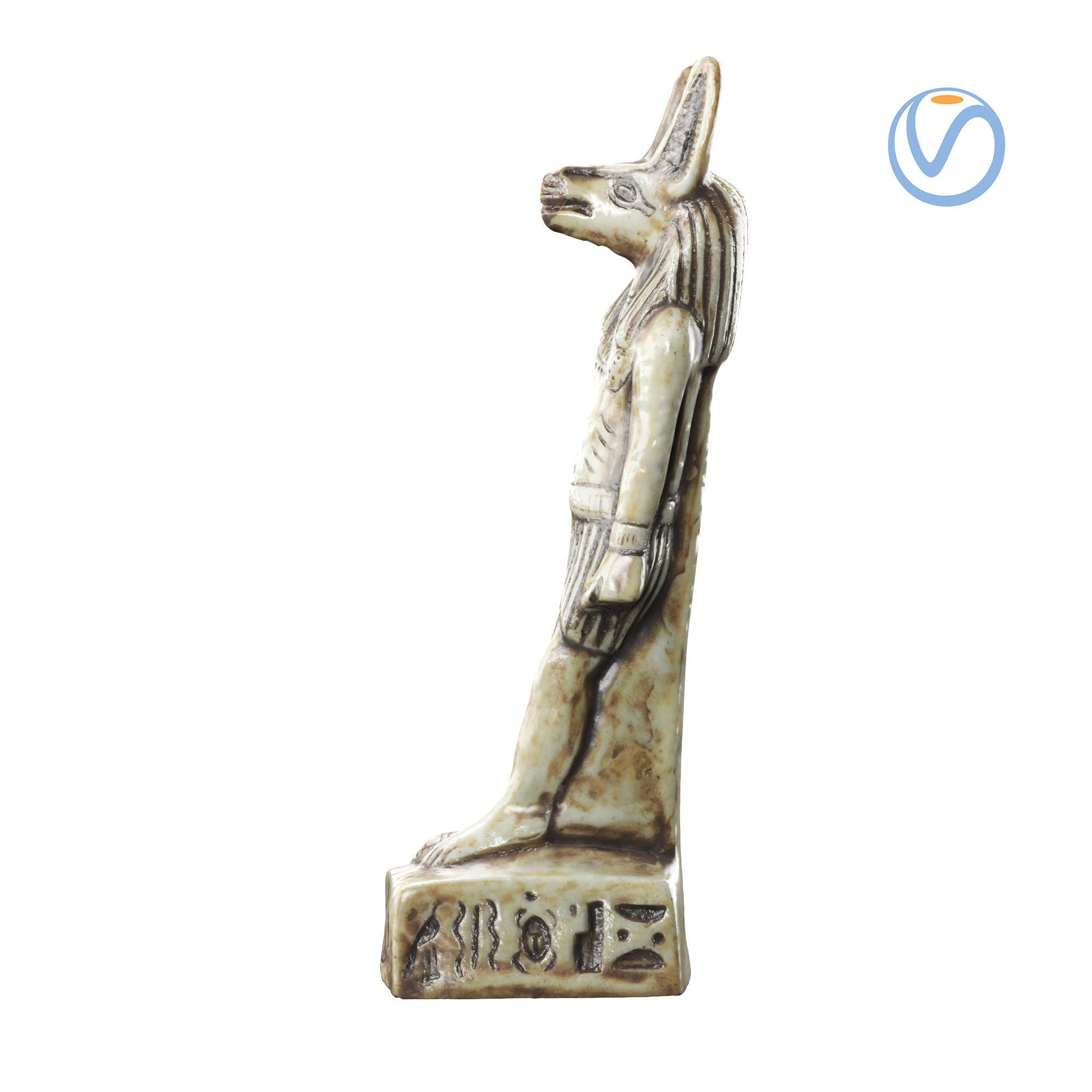 statuette 01 Anubis  3D model_15