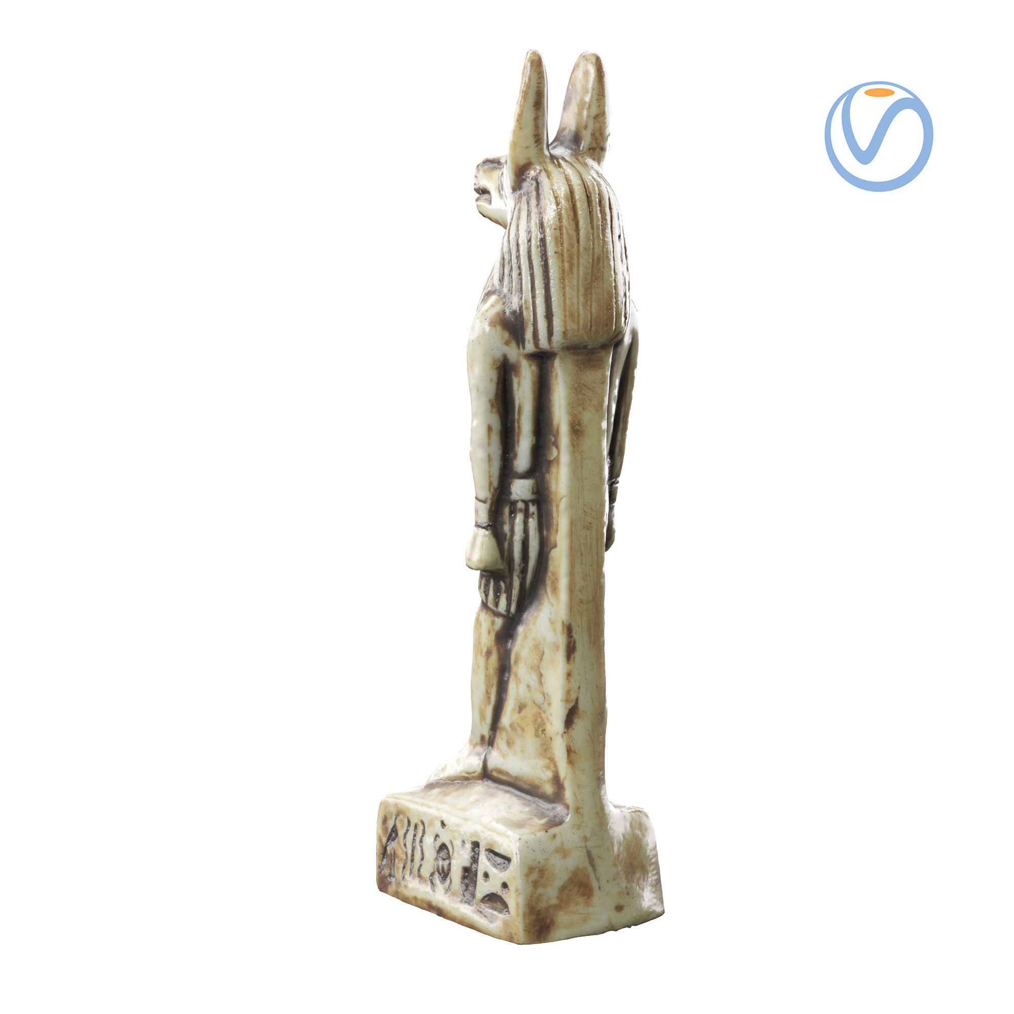 statuette 01 Anubis  3D model_14