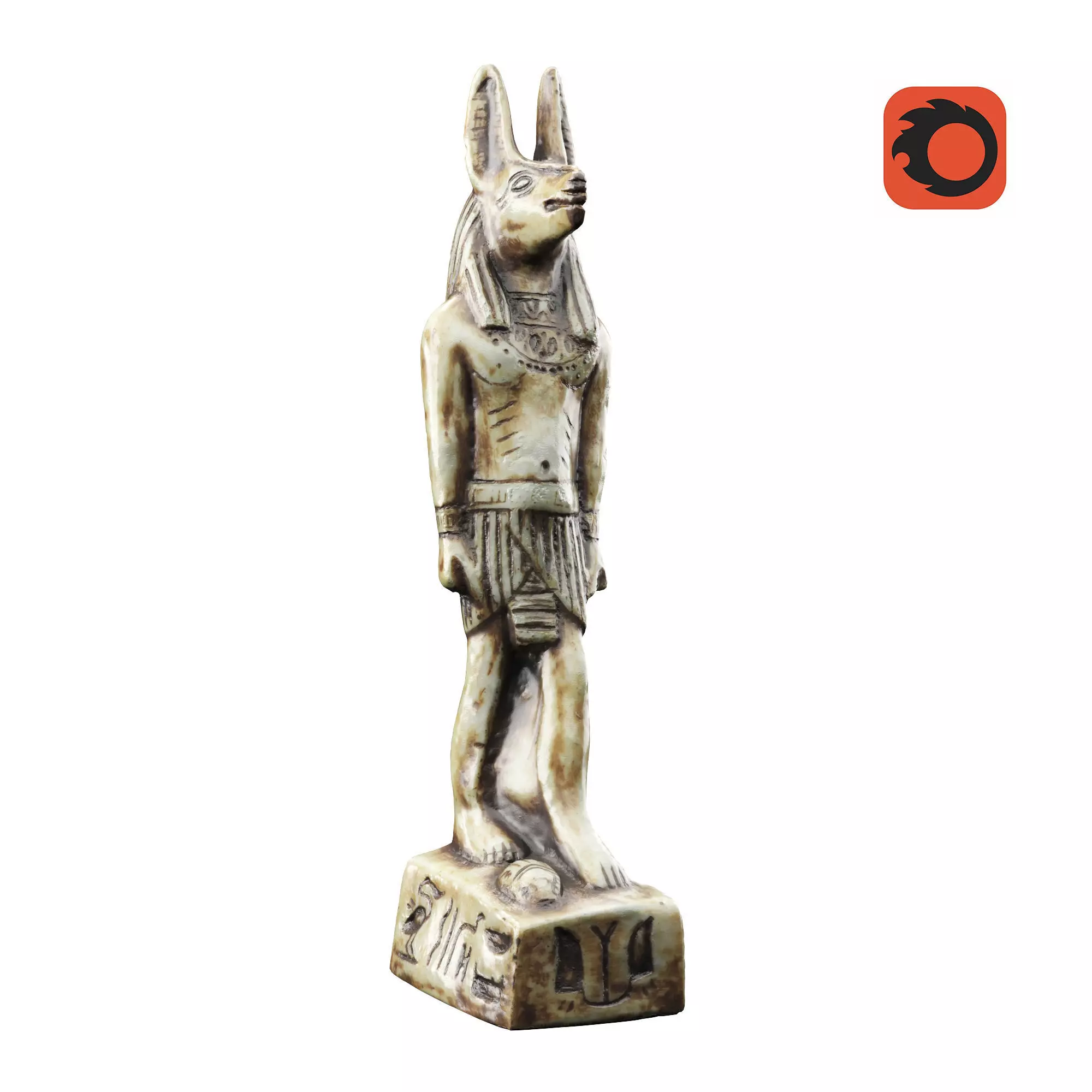 statuette 01 Anubis  3D model_0