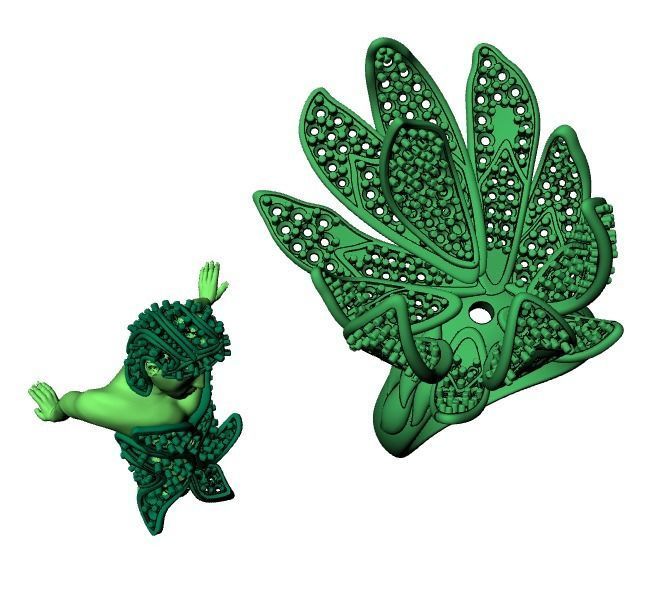 women ring print model 3D print model_25