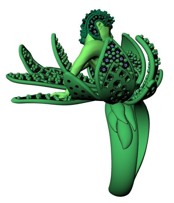 women ring print model 3D print model_24