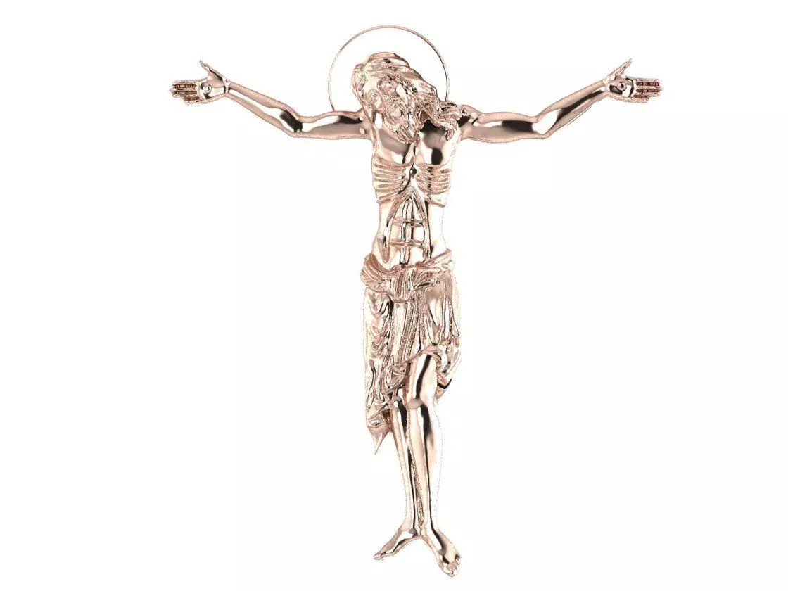 Jesus crucifix 3D print model_0
